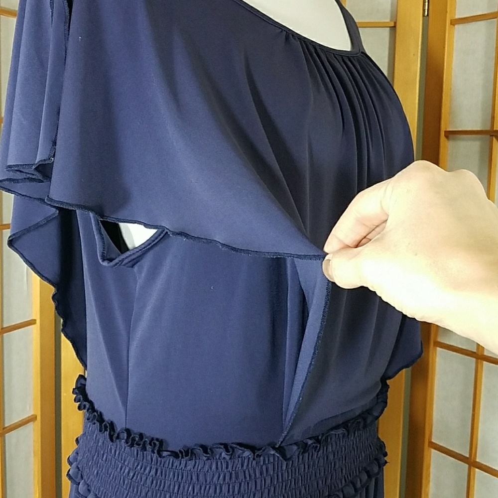 Max And Cleo Elastic Waist Flutter Sleeve Dress - image 7